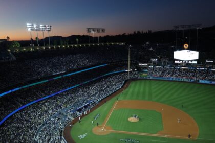 Dodger Stadium view, 2025 NLCS