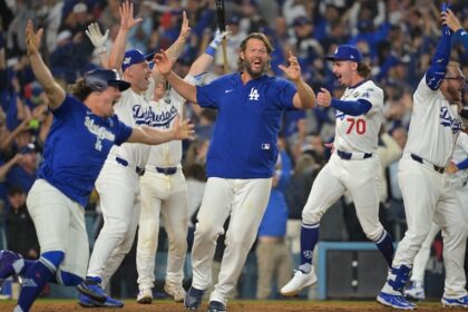 Dalton Rushing, Clayton Kershaw, Shohei Ohtani, Kiké Hernández pitching helmet, Justin Wrobleski, Max Muncy, Dodgers walk-off win, 2025 World Series