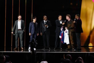 Cal Raleigh, Corbin Carroll, Mike Hill, Mark DeRosa, Pete Crow-Armstrong, Roy Wood Jr., 2025 MLB Awards Show, Team USA, World Baseball Classic