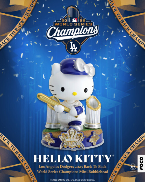 Dodgers Hello Kitty bobblehead, FOCO, 2025 World Series