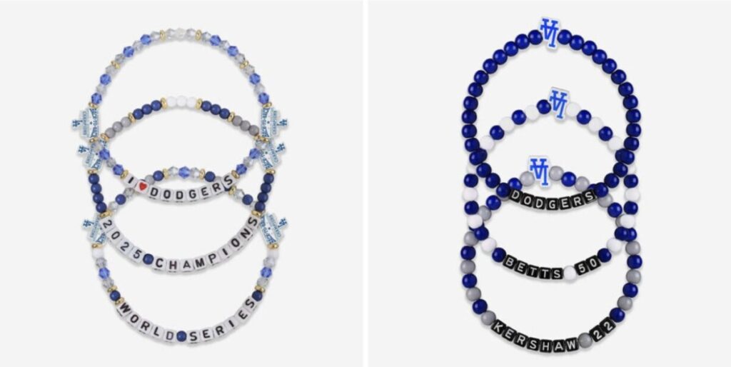 Dodgers friendship bracelets, FOCO