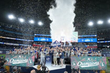 Dave Roberts, Mark Walter, Andrew Friedman, Dodgers win, 2025 World Series