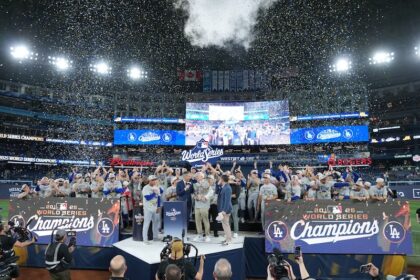 Dave Roberts, Mark Walter, Andrew Friedman, Dodgers win, 2025 World Series