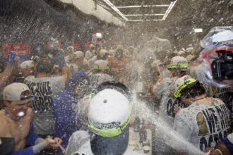 Kiké Hernández, Dodgers celebration, 2025 World Series