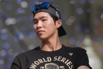 Hyeseong Kim, 2025 Dodgers World Series parade