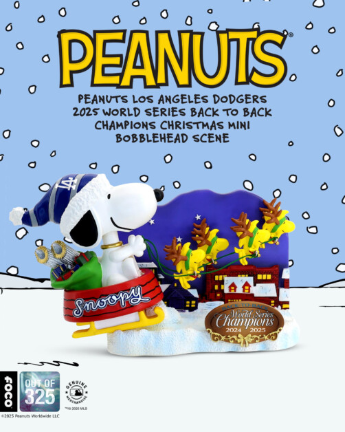 Snoopy, Dodgers World Series champions, FOCO