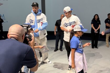 Blake Snell, Landon Knack, 2026 Dodgers Love L.A. Community Tour