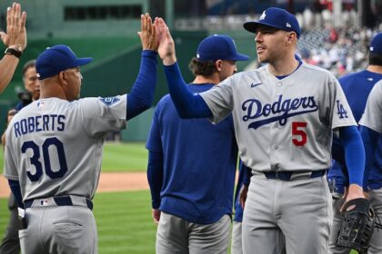 Dave Roberts, Freddie Freeman, Justin Wrobleski, Jon SooHoo, Dodgers win