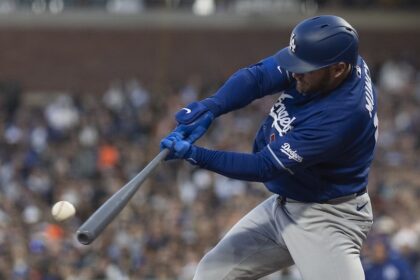 Max Muncy, alternate road Dodgers blue jersey