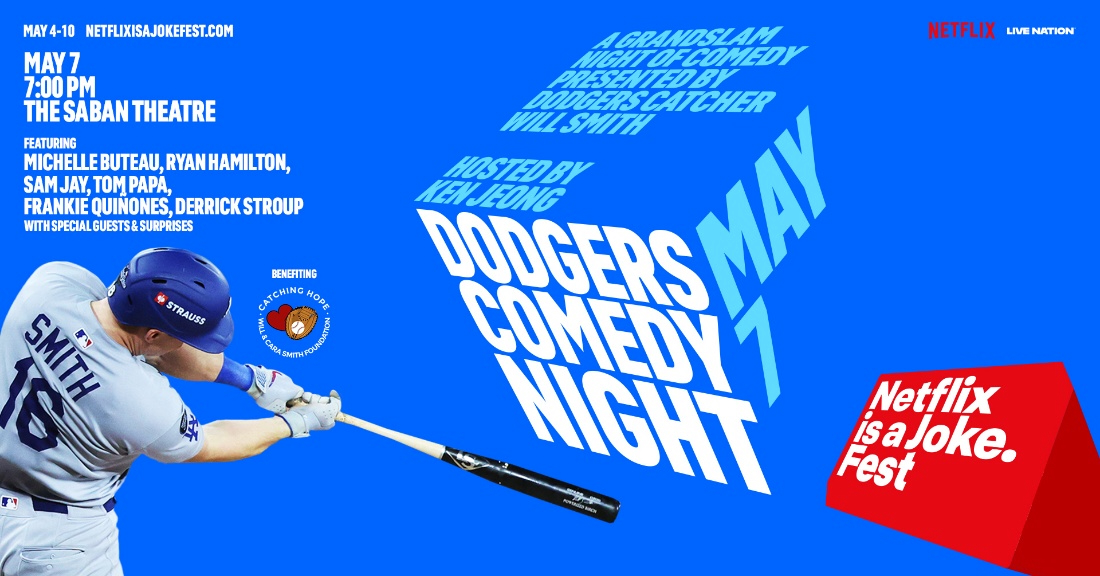 Will Smith part of Netflix is a Joke Fest for Dodgers Comedy Night