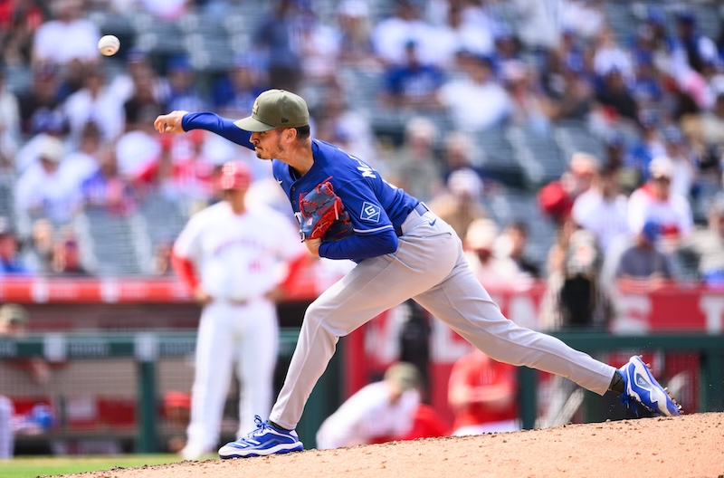 Chayce McDermott, alternate Dodgers road jersey, Freeway Series, Armed Forces Day Weekend