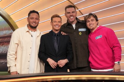 Miguel Rojas, Ryan Seacrest, Freddie Freeman, Kiké Hernández, Celebrity Wheel of Fortune