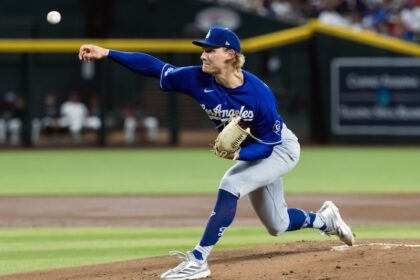 Emmet Sheehan, alternate Dodgers road jersey