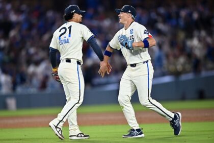 Santiago Espinal, Alex Call, Dodgers win, Freeway Series, Dodgers City Connect