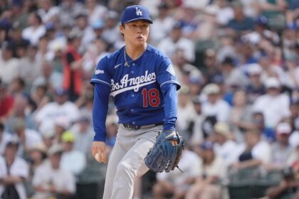 Yoshinobu Yamamoto, alternate blue Dodgers road jersey