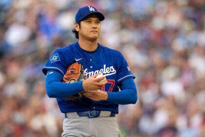 Shohei Ohtani, alternate road Dodgers jersey