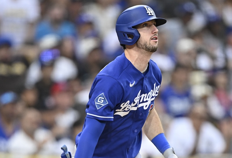 Kyle Tucker, blue alternate Dodgers jersey