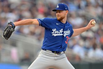 Eric Lauer, alternate Dodgers road jersey