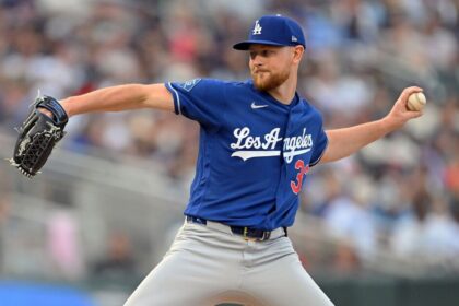 Eric Lauer, alternate Dodgers road jersey
