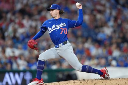 Justin Wrobleski, alternate Dodgers blue jersey