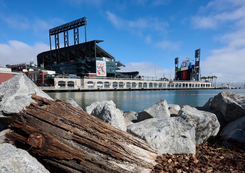 Oracle Park view, McCovey Cove