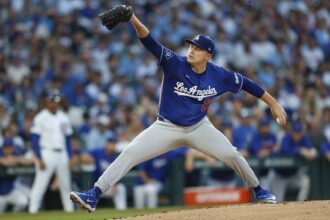 Tarik Skubal, alternate blue Dodgers jersey