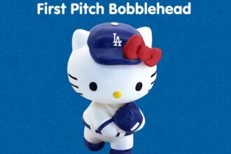 Hello Kitty first pitch, Dodgers bobblehead