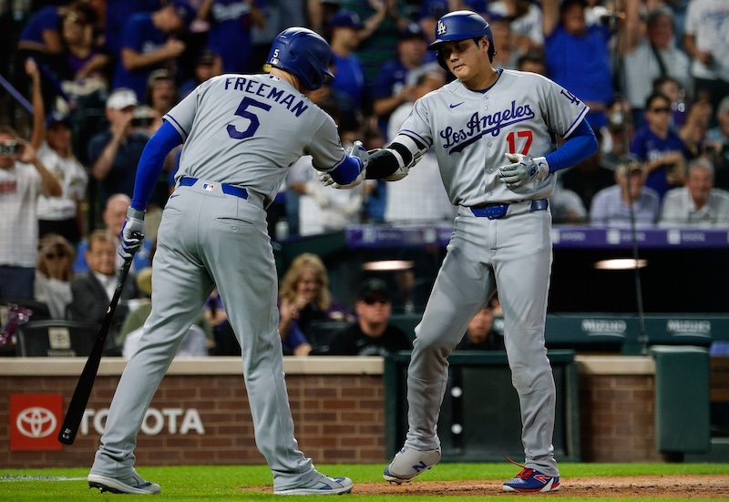 Freddie Freeman, Shohei Ohtani home run