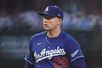 Tarik Skubal, alternate blue Dodgers jersey