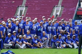 Dodgers NL West team photo