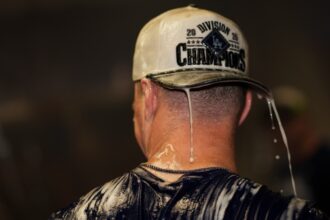 Dodgers hat, 2026 NL West celebration