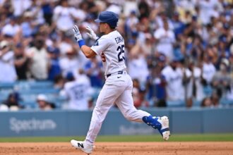 Tommy Edman home run celebration, Dodgers celebration